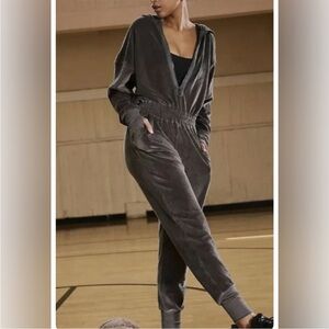 Free People Movement Training Day Jumpsuit in Velour